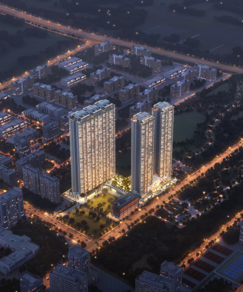 Second Aerial View Night